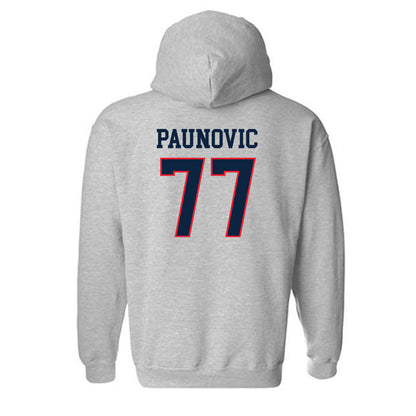 UConn - NCAA Men's Basketball : Uros Paunovic - Classic Shersey Hooded Sweatshirt-1