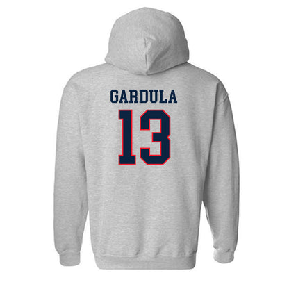 UConn - NCAA Men's Ice Hockey : Ethan Gardula - Classic Shersey Hooded Sweatshirt-1