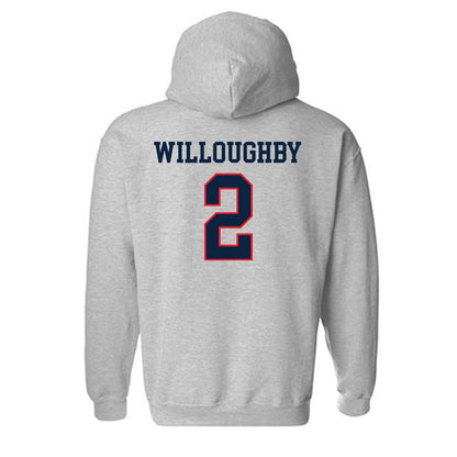UConn - NCAA Football : Jediyah Willoughby - Classic Shersey Hooded Sweatshirt-1