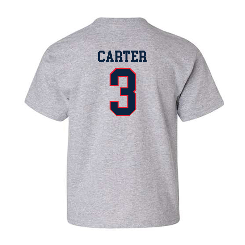 UConn - NCAA Football : Esean Carter - Classic Shersey Youth T-Shirt-1