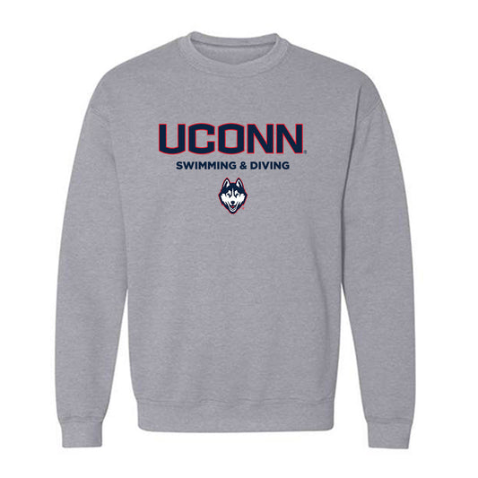 UConn - NCAA Women's Swimming & Diving : Mia Hatzis - Classic Shersey Crewneck Sweatshirt-0