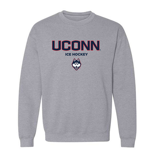 UConn - NCAA Men's Ice Hockey : Lirim Amidovski - Classic Shersey Crewneck Sweatshirt-0