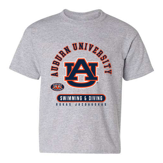 Auburn - NCAA Men's Swimming & Diving : Rokas Jazdauskas - Classic Fashion Shersey Youth T-Shirt-0