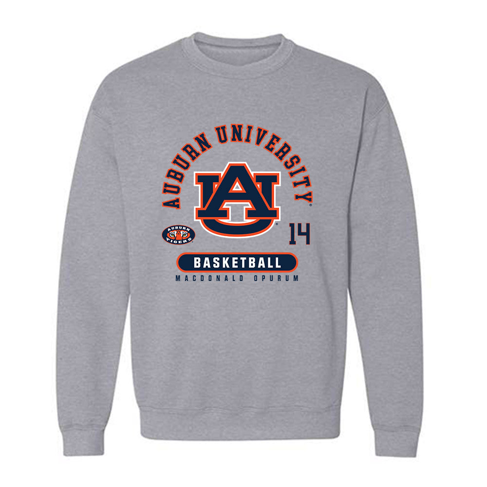 Auburn - NCAA Men's Basketball : Macdonald Opurum - Classic Fashion Shersey Crewneck Sweatshirt-0