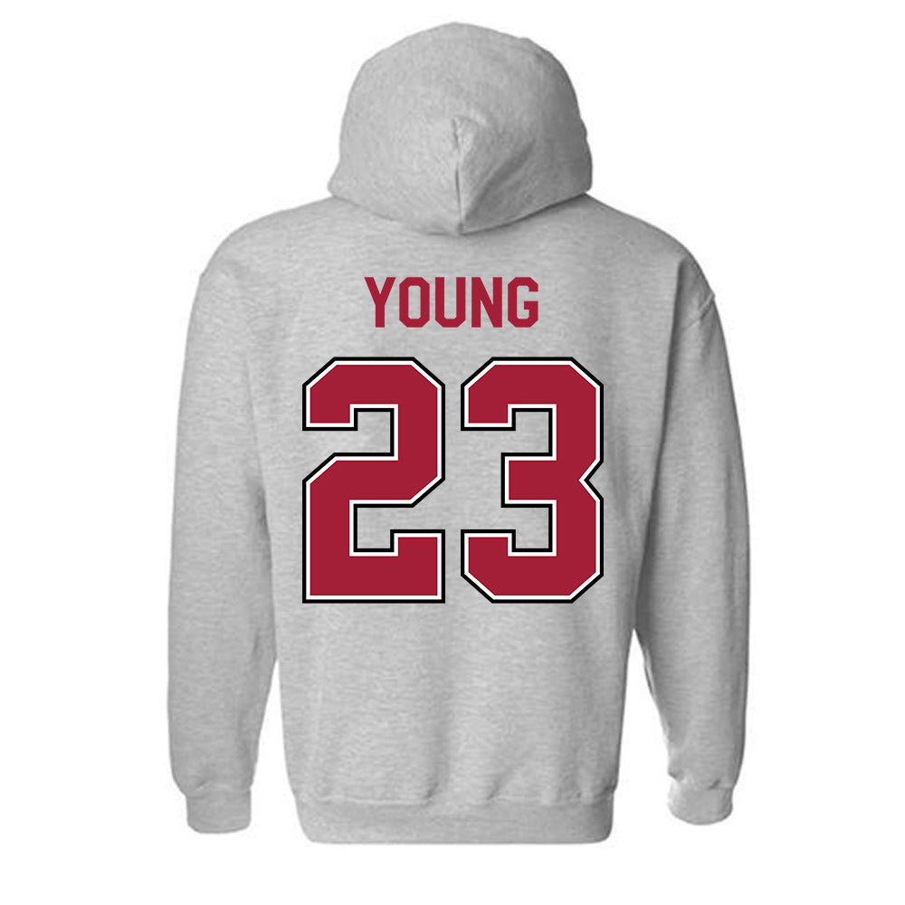 Arkansas - NCAA Football : Kevin Young - Classic Fashion Shersey Hooded Sweatshirt-1