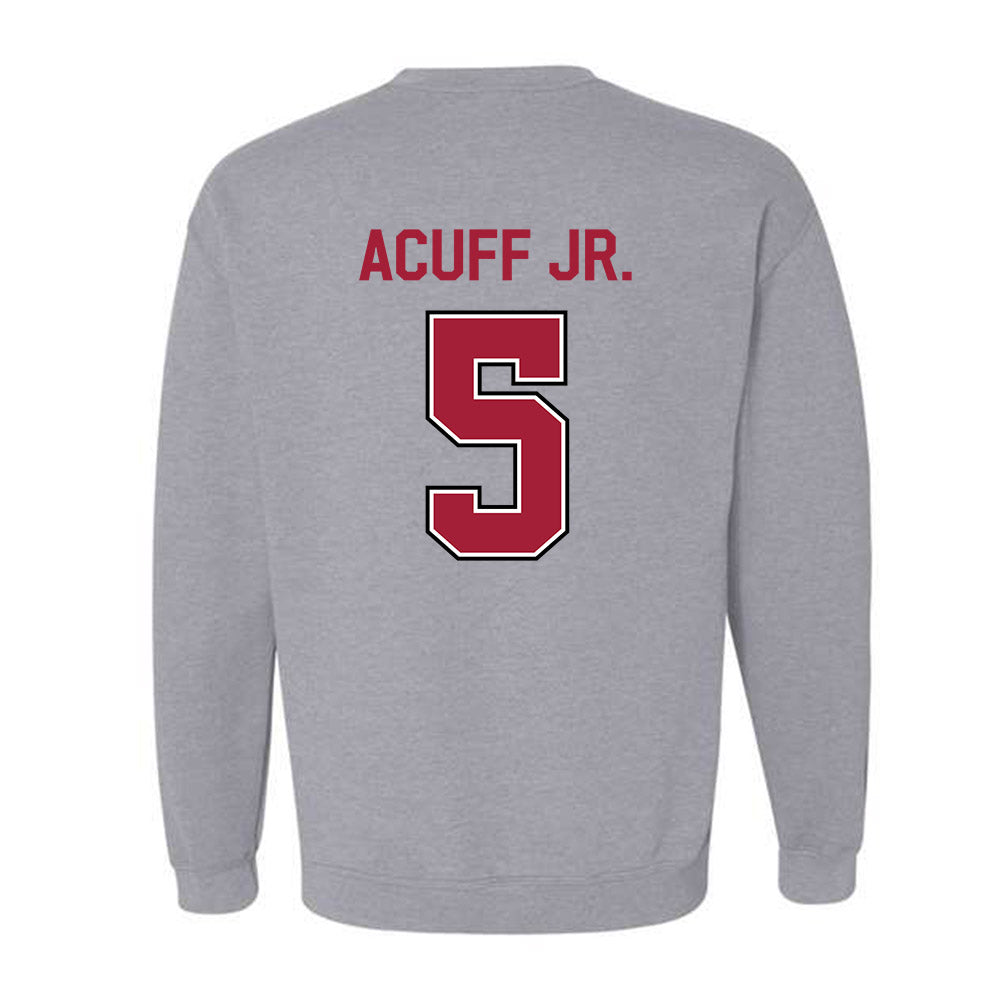 Arkansas - NCAA Men's Basketball : Darius Acuff Jr. - Classic Fashion Shersey Crewneck Sweatshirt-1