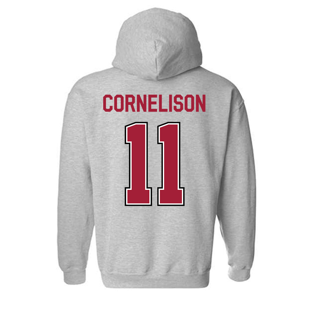 Arkansas - NCAA Baseball : Luke Cornelison - Classic Fashion Shersey Hooded Sweatshirt-1