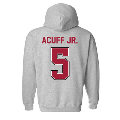 Arkansas - NCAA Men's Basketball : Darius Acuff Jr. - Classic Fashion Shersey Hooded Sweatshirt-1