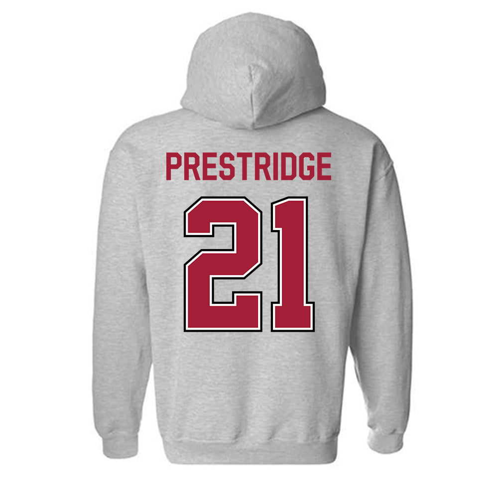 Arkansas - NCAA Women's Basketball : Kyiah Prestridge - Classic Fashion Shersey Hooded Sweatshirt-1