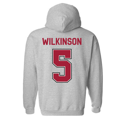 Arkansas - NCAA Men's Basketball : Jeremiah Wilkinson - Classic Fashion Shersey Hooded Sweatshirt-1