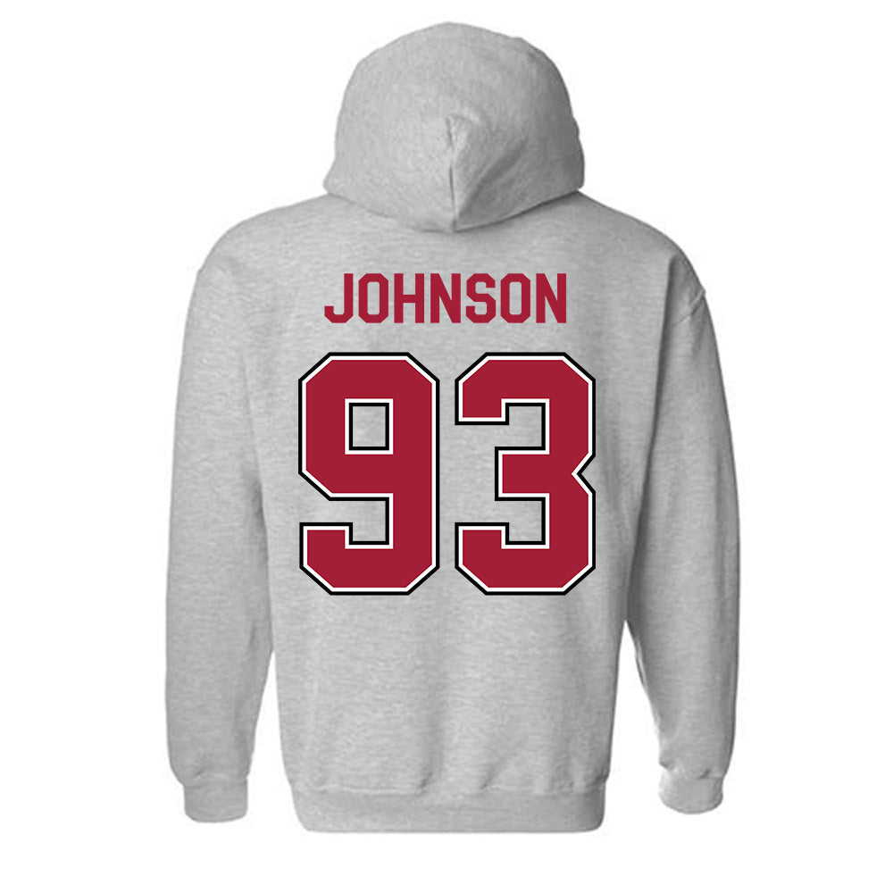 Arkansas - NCAA Football : keiundre johnson - Classic Fashion Shersey Hooded Sweatshirt-1