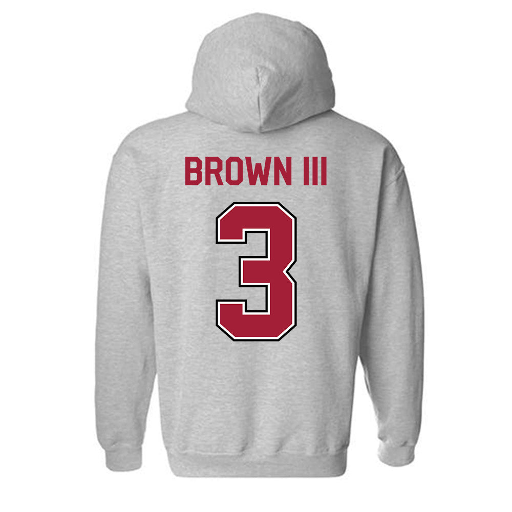 Arkansas - NCAA Football : CS Brown III - Classic Fashion Shersey Hooded Sweatshirt-1