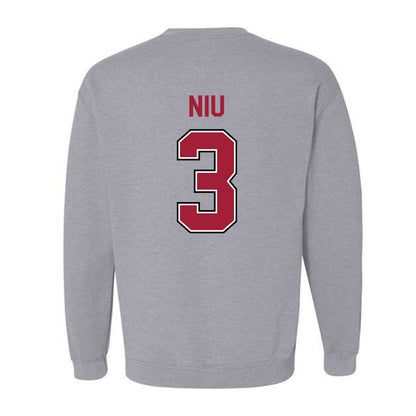 Arkansas - NCAA Women's Volleyball : Livia Niu - Classic Fashion Shersey Crewneck Sweatshirt-1