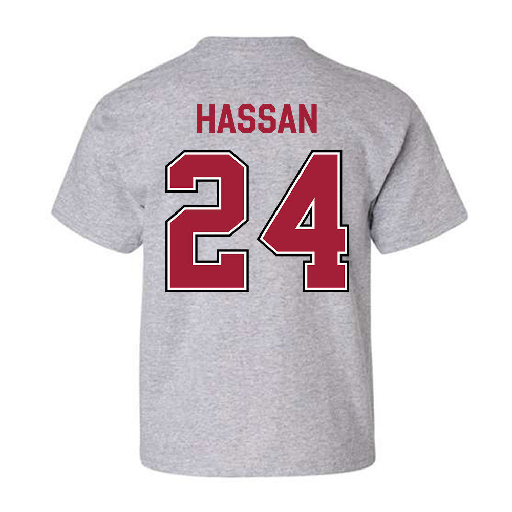 Arkansas - NCAA Women's Basketball : Aisha Hassan - Classic Fashion Shersey Youth T-Shirt-1