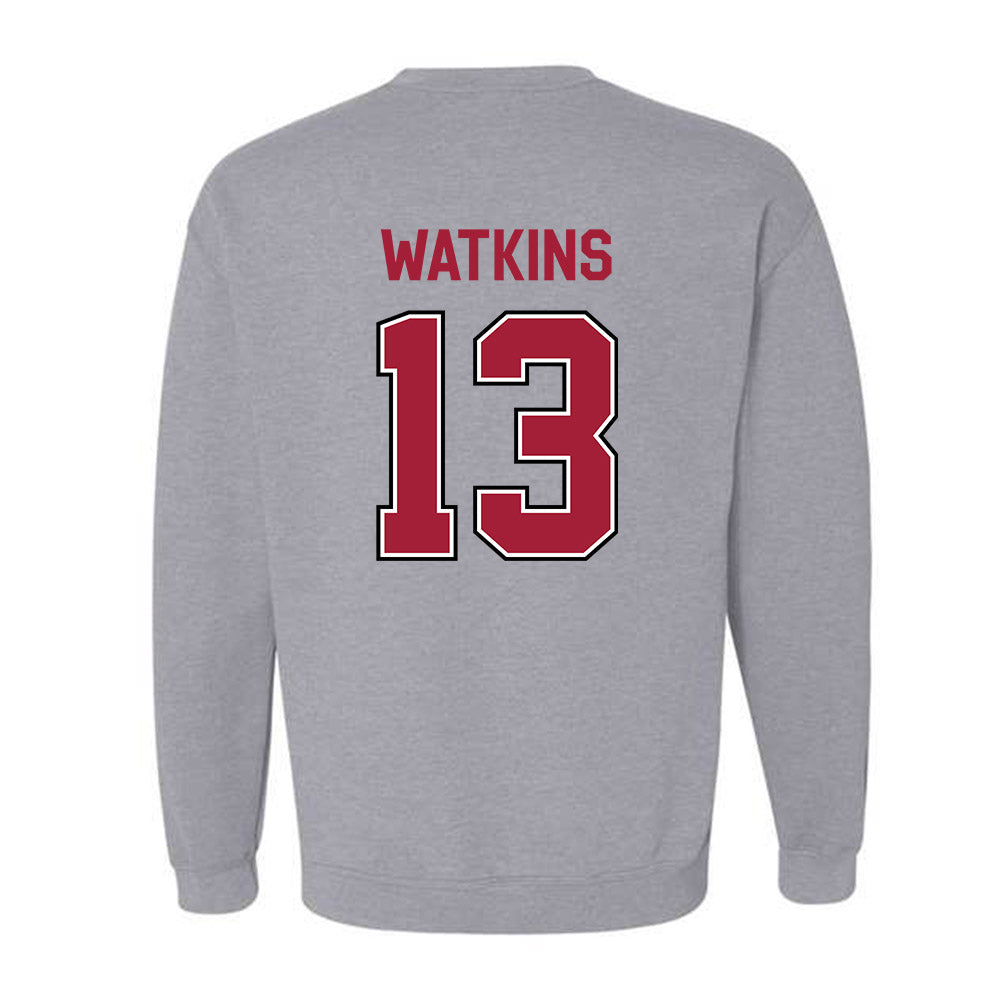 Arkansas - NCAA Football : Jelani Watkins - Classic Fashion Shersey Crewneck Sweatshirt-1