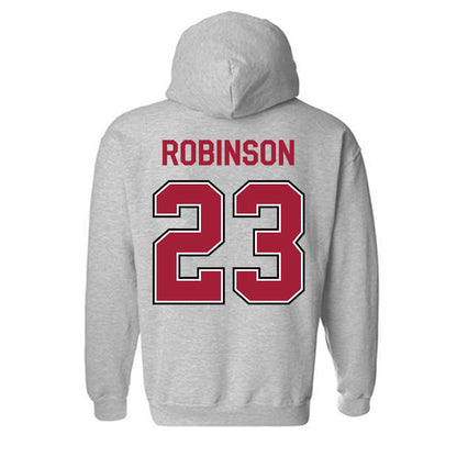 Arkansas - NCAA Women's Basketball : Emily Robinson - Classic Fashion Shersey Hooded Sweatshirt-1