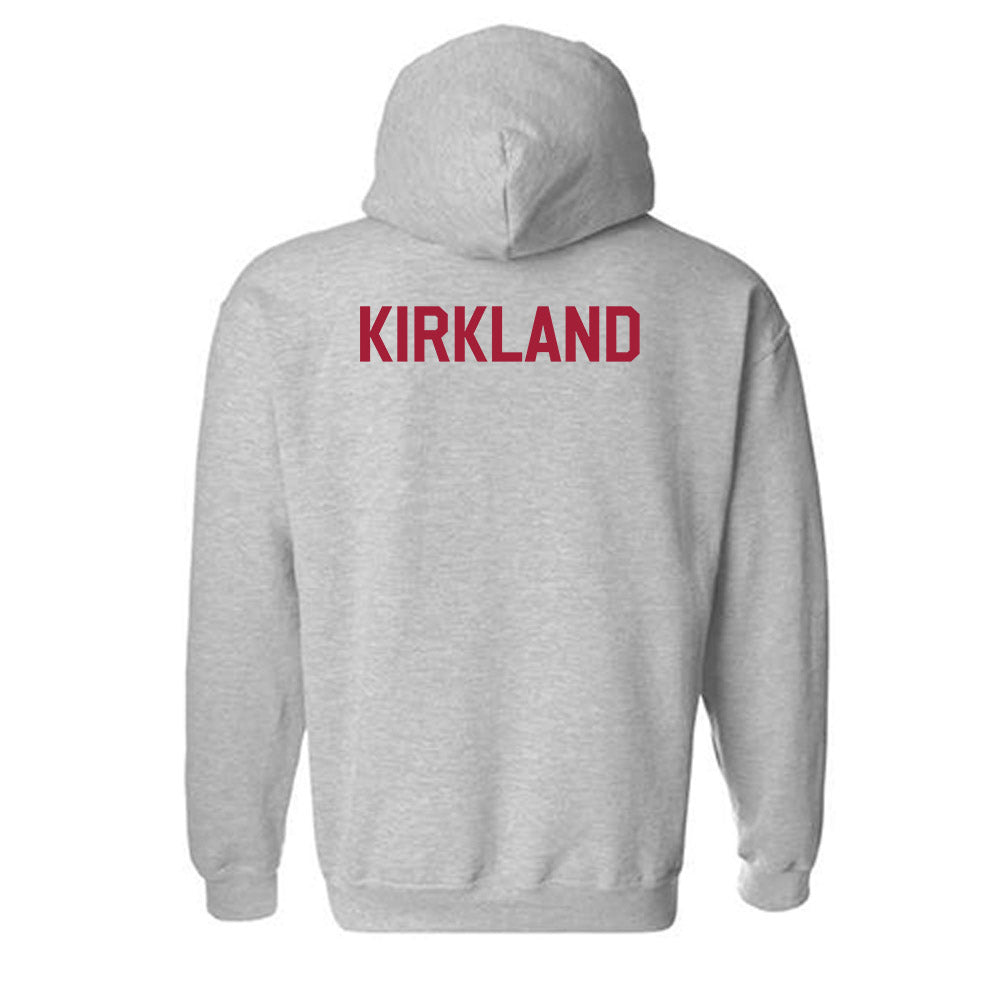 Arkansas - NCAA Women's Cross Country : Morgan Kirkland - Classic Fashion Shersey Hooded Sweatshirt-1