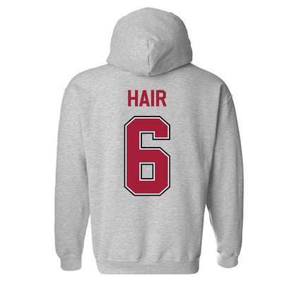 Arkansas - NCAA Women's Soccer : Cora Hair - Classic Fashion Shersey Hooded Sweatshirt-1