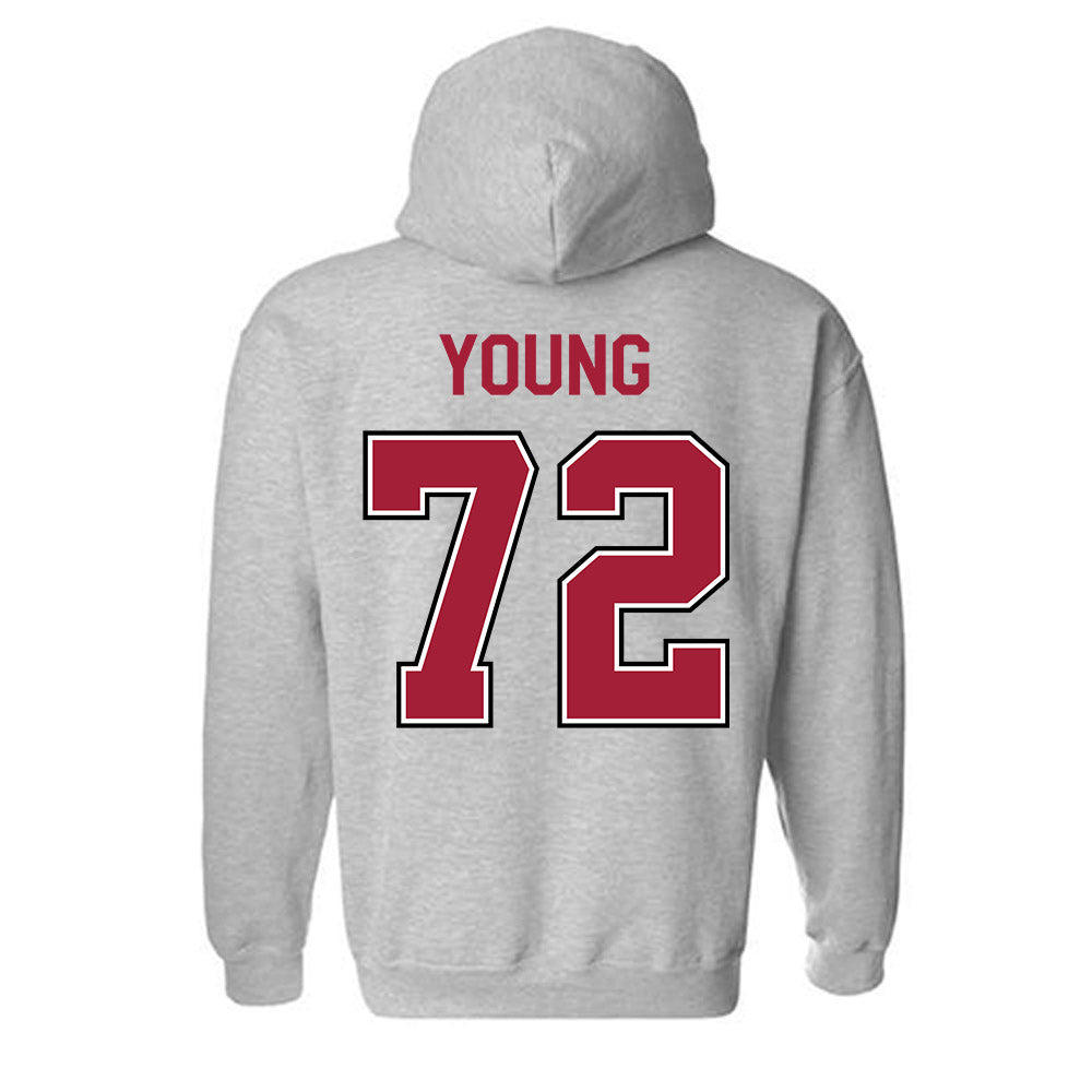 Arkansas - NCAA Football : Tucker Young - Classic Fashion Shersey Hooded Sweatshirt-1