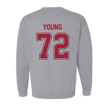 Arkansas - NCAA Football : Tucker Young - Classic Fashion Shersey Crewneck Sweatshirt-1