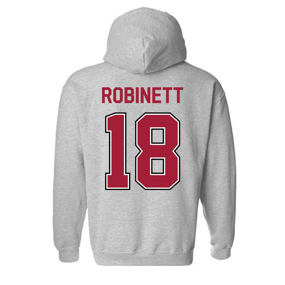 Arkansas - NCAA Baseball : Reese Robinett - Classic Fashion Shersey Hooded Sweatshirt-1