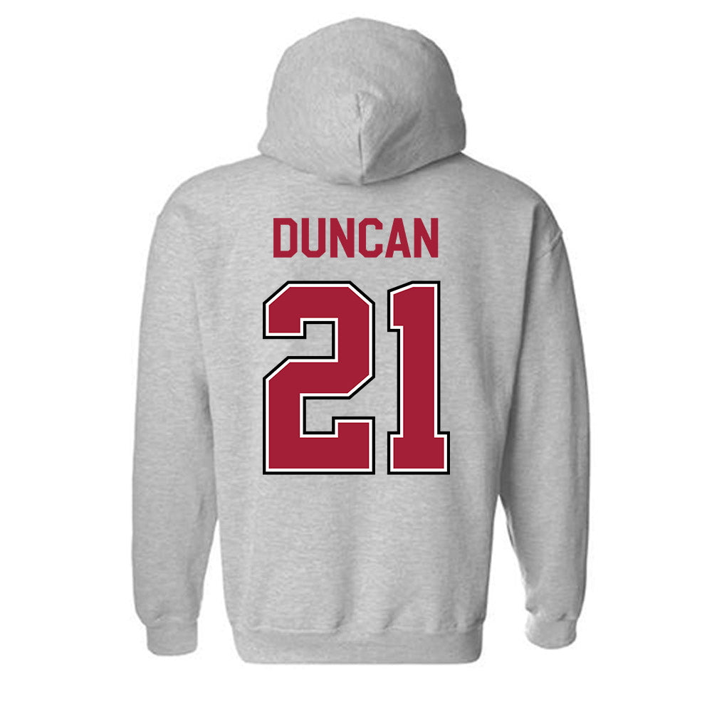 Arkansas - NCAA Women's Volleyball : Parker Duncan - Classic Fashion Shersey Hooded Sweatshirt-1