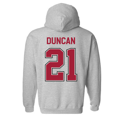 Arkansas - NCAA Women's Volleyball : Parker Duncan - Classic Fashion Shersey Hooded Sweatshirt-1