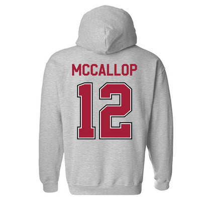 Arkansas - NCAA Women's Basketball : Grace McCallop - Classic Fashion Shersey Hooded Sweatshirt-1