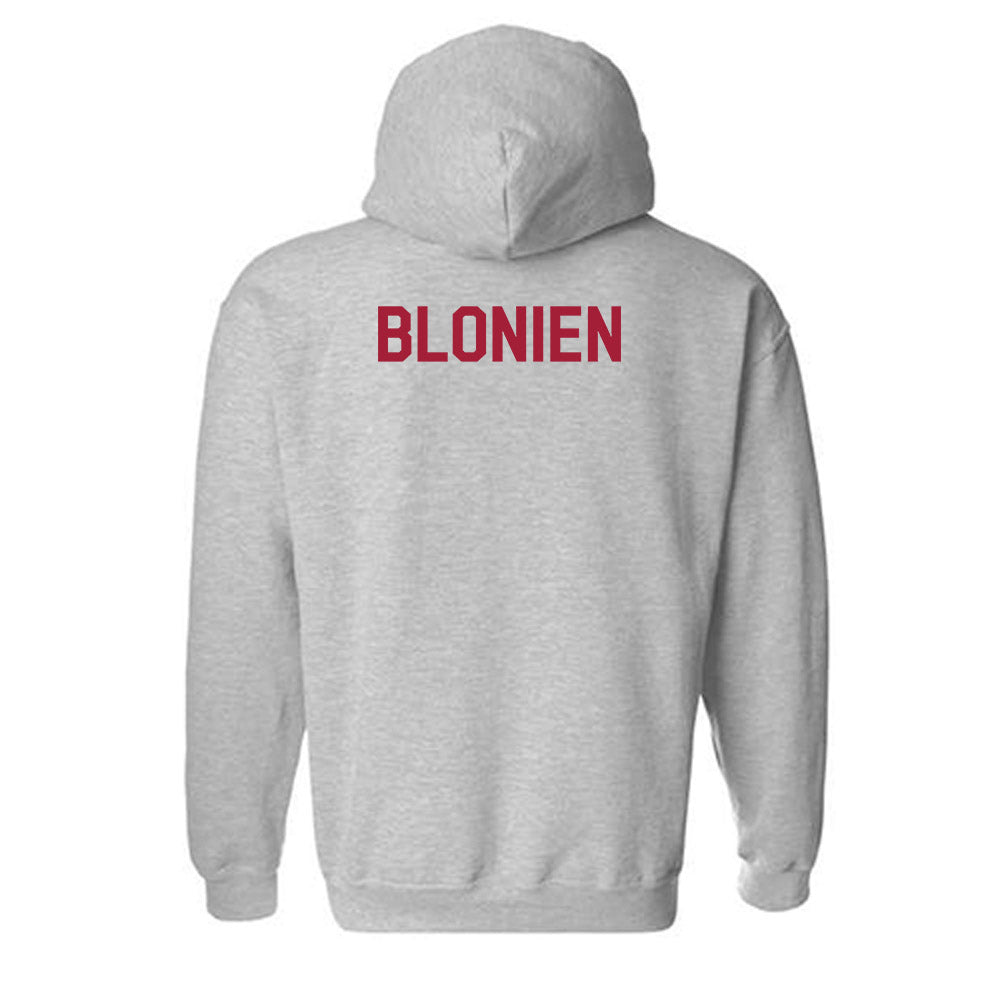 Arkansas - NCAA Women's Golf : Natalie Blonien - Classic Fashion Shersey Hooded Sweatshirt-1