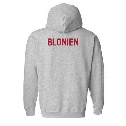 Arkansas - NCAA Women's Golf : Natalie Blonien - Classic Fashion Shersey Hooded Sweatshirt-1