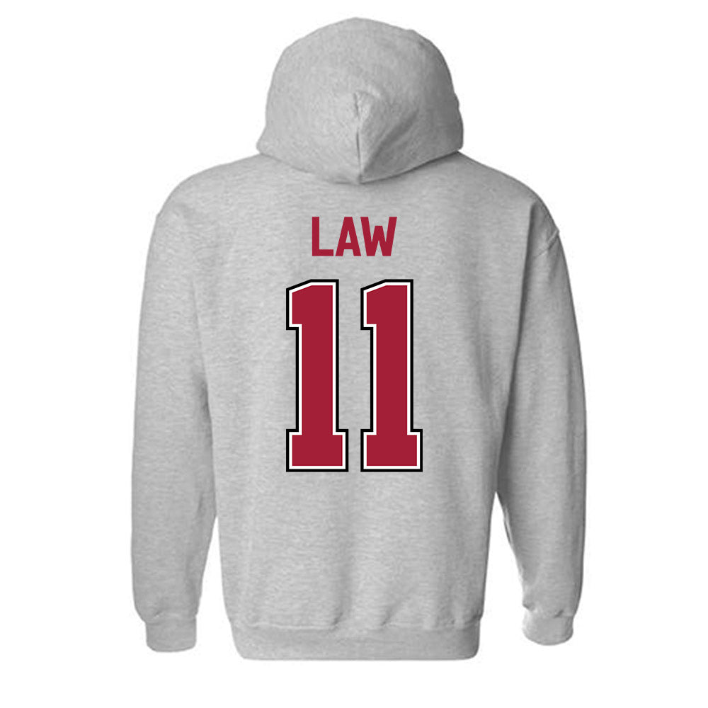 Arkansas - NCAA Women's Volleyball : Elsie Law - Classic Fashion Shersey Hooded Sweatshirt-1