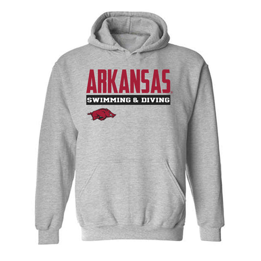 Arkansas - NCAA Women's Swimming & Diving : Isabella Perreira - Classic Fashion Shersey Hooded Sweatshirt-0