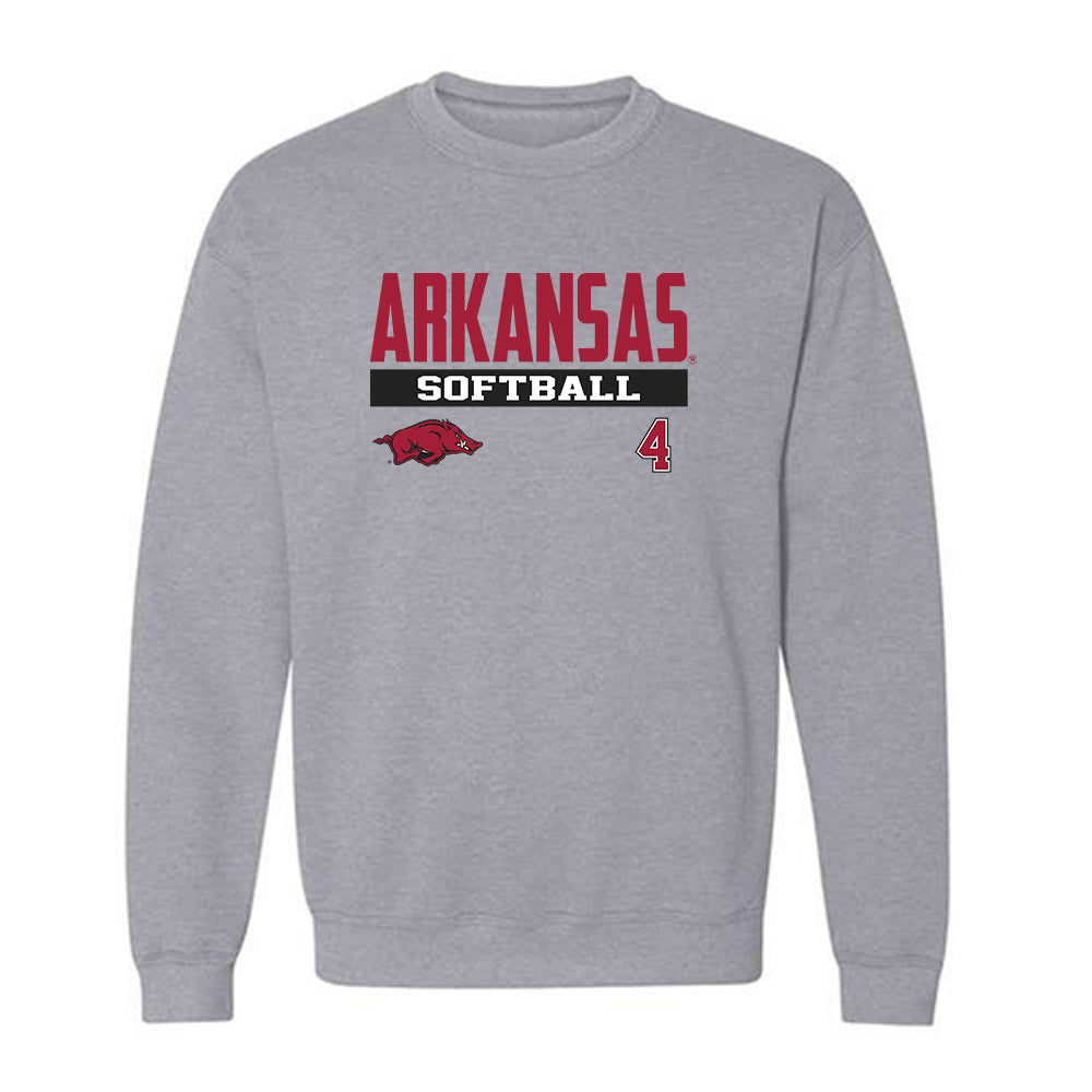 Arkansas - NCAA Softball : Reis Beuerlein - Classic Fashion Shersey Crewneck Sweatshirt-0