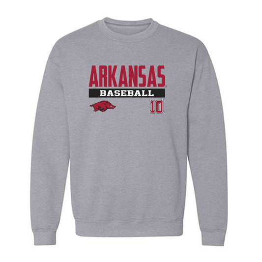 Arkansas - NCAA Baseball : Tyler Holland - Classic Fashion Shersey Crewneck Sweatshirt-0