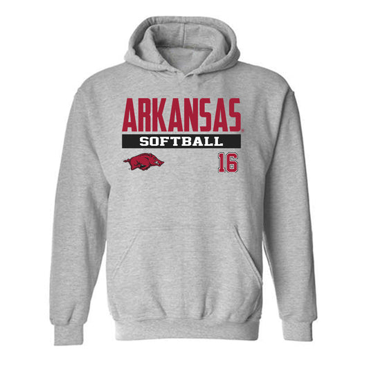 Arkansas - NCAA Softball : Ramsey Walker - Classic Fashion Shersey Hooded Sweatshirt-0