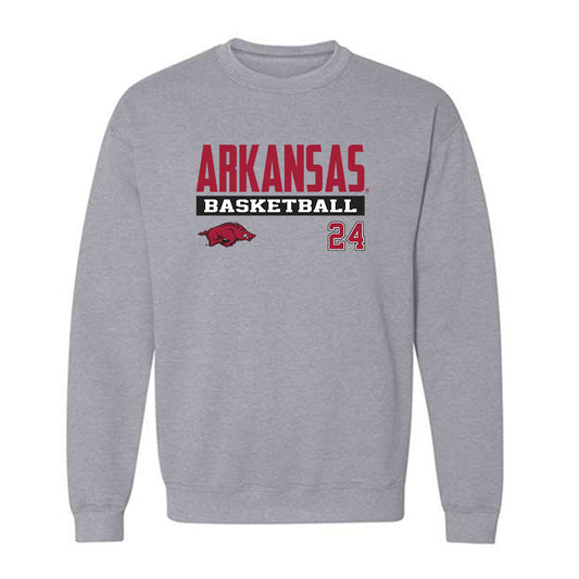 Arkansas - NCAA Women's Basketball : Aisha Hassan - Classic Fashion Shersey Crewneck Sweatshirt-0