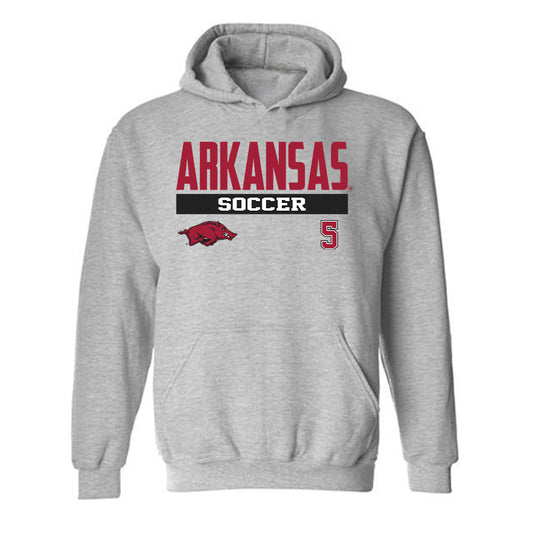 Arkansas - NCAA Women's Soccer : Bella Field - Classic Fashion Shersey Hooded Sweatshirt-0