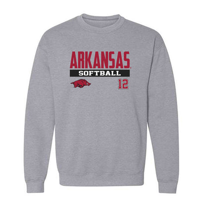 Arkansas - NCAA Softball : Payton Burnham - Classic Fashion Shersey Crewneck Sweatshirt-0