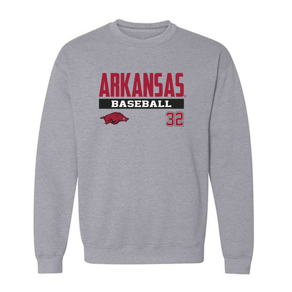 Arkansas - NCAA Baseball : Trystan Newberry - Classic Fashion Shersey Crewneck Sweatshirt-0