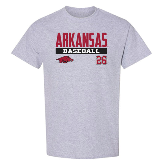Arkansas - NCAA Baseball : Tate McGuire - Classic Fashion Shersey T-Shirt-0