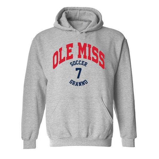 Ole Miss - NCAA Women's Soccer : sarah granno - Classic Fashion Shersey Hooded Sweatshirt-0