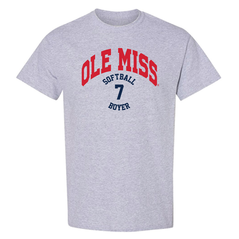 Ole Miss - NCAA Softball : Emilee Boyer - Classic Fashion Shersey T-Shirt-0