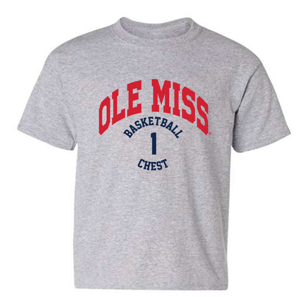 Ole Miss - NCAA Men's Basketball : Corey Chest - Classic Fashion Shersey Youth T-Shirt-0