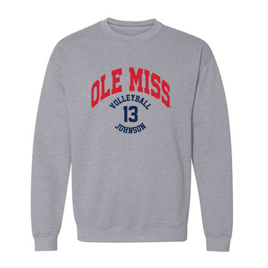 Ole Miss - NCAA Women's Volleyball : Melia Johnson - Classic Fashion Shersey Crewneck Sweatshirt-0