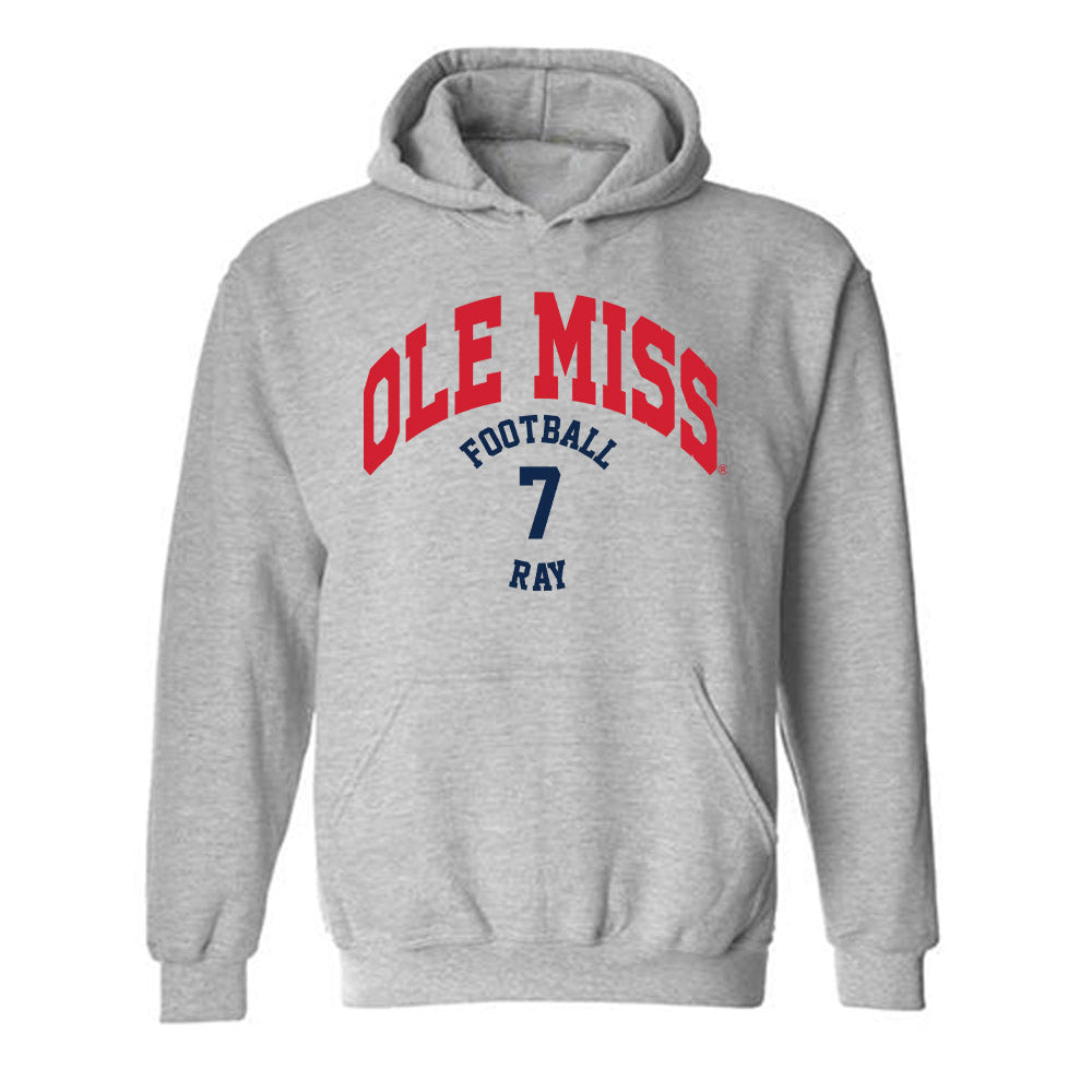 Ole Miss - NCAA Football : Traylon Ray - Classic Fashion Shersey Hooded Sweatshirt-0