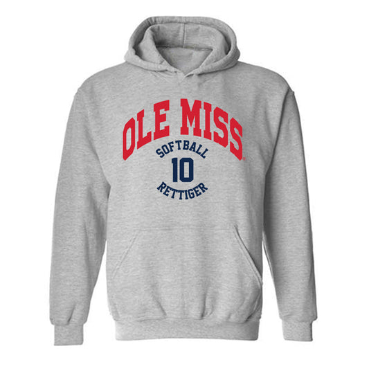 Ole Miss - NCAA Softball : Izzy Rettiger - Classic Fashion Shersey Hooded Sweatshirt-0