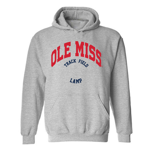 Ole Miss - NCAA Men's Track & Field : Donald Lamp - Classic Fashion Shersey Hooded Sweatshirt-0