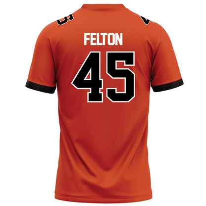 Campbell - NCAA Football : Daniel Felton - Orange Football Jersey-1