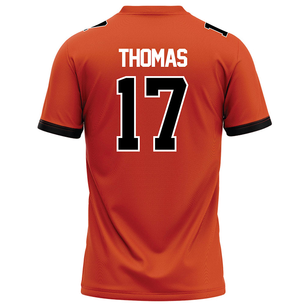 Campbell - NCAA Football : Malachi Thomas - Orange Football Jersey-1