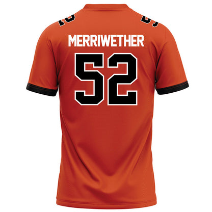 Campbell - NCAA Football : Mason Merriwether - Orange Football Jersey-1